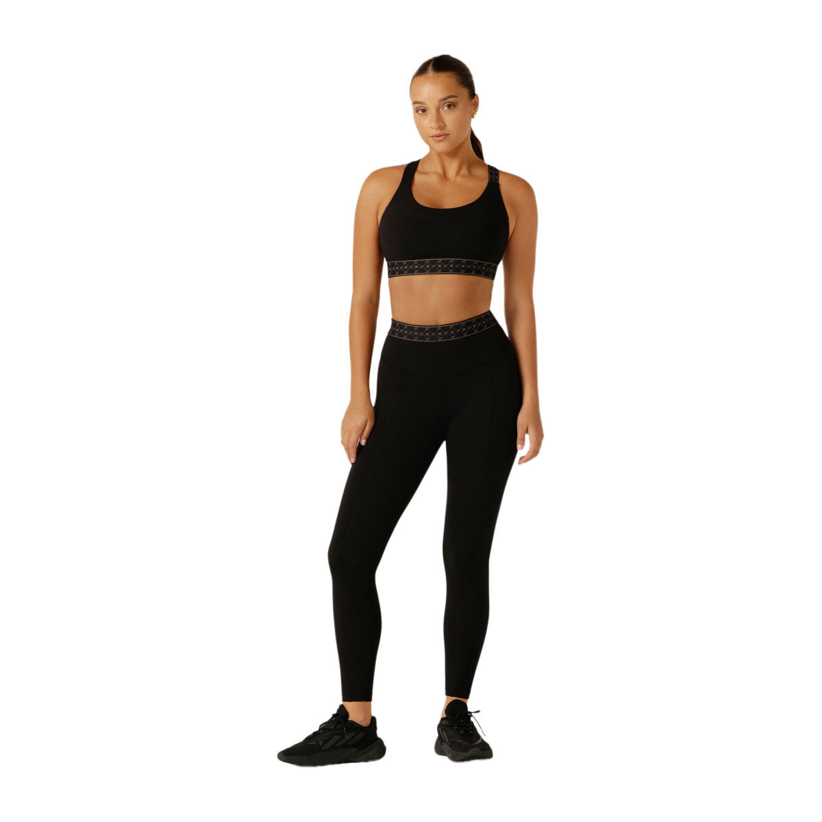 Lorna Jane Womens High Definition Full Length Leggings - Black slider