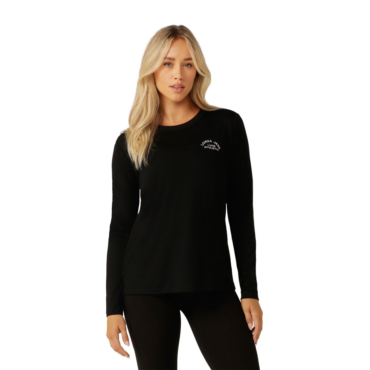 Lorna Jane Womens Lotus Long Sleeve Top - Black