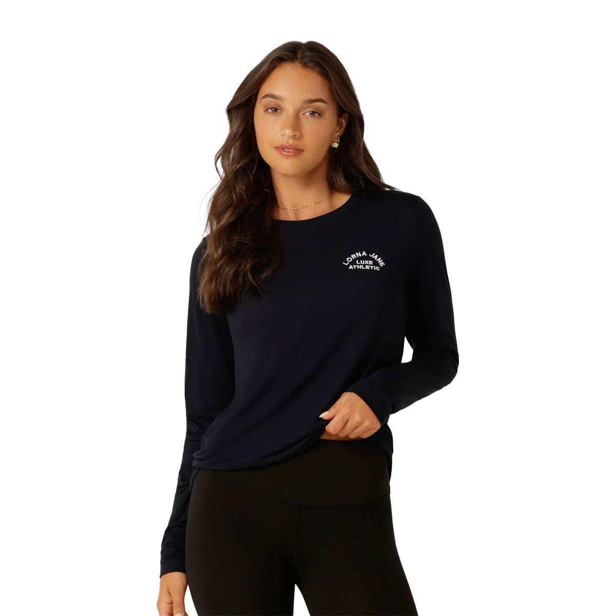 Lorna Jane Womens Lotus Long Sleeve Top - Midnight