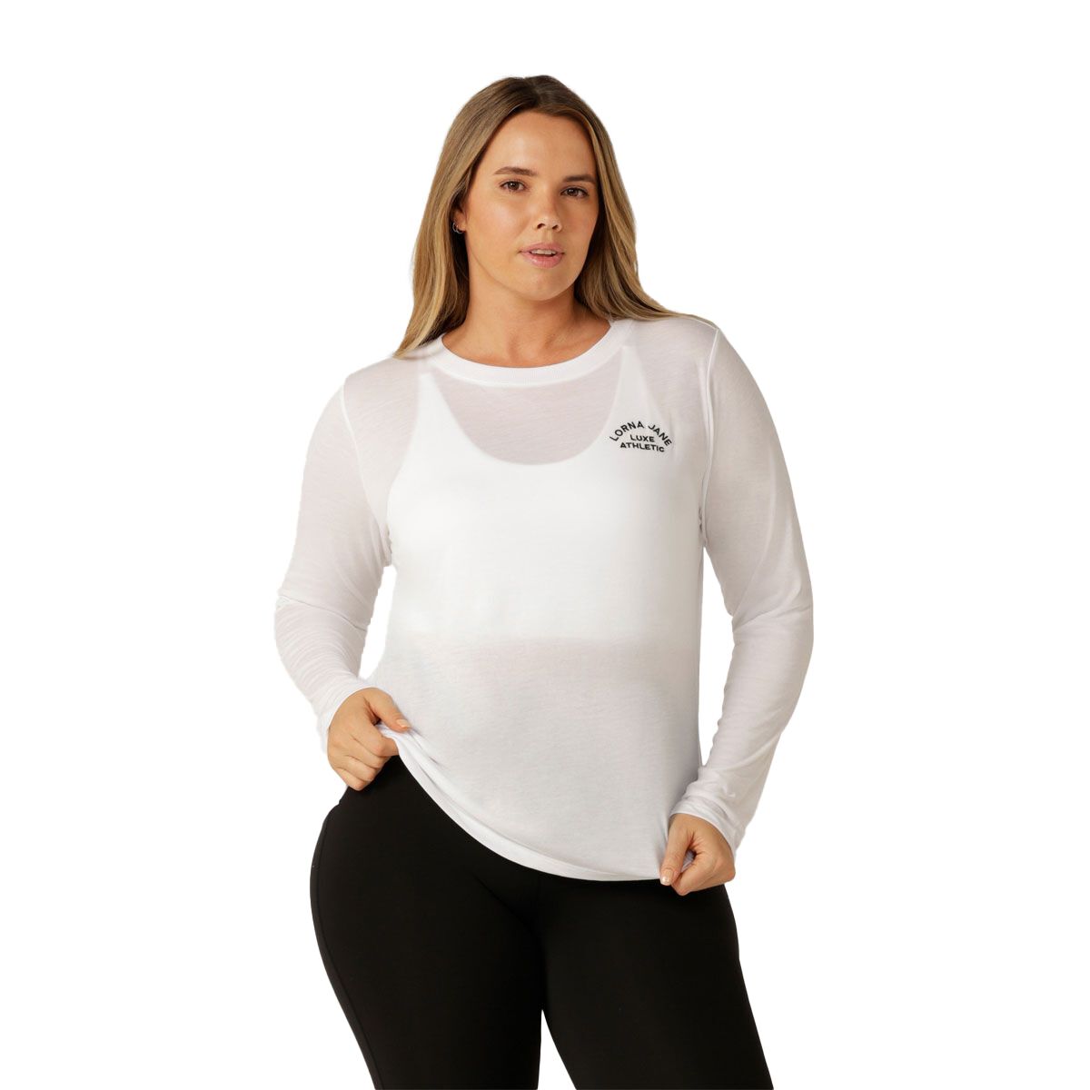 Lorna Jane Womens Lotus Long Sleeve Top - White