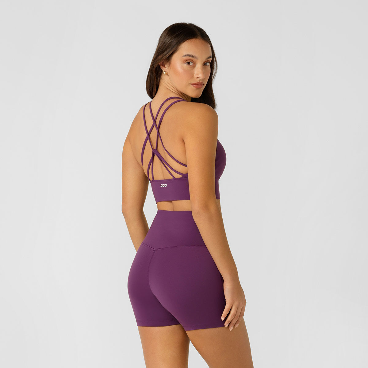 Lorna Jane Womens Lotus Longline Sports Bra - Purple slider