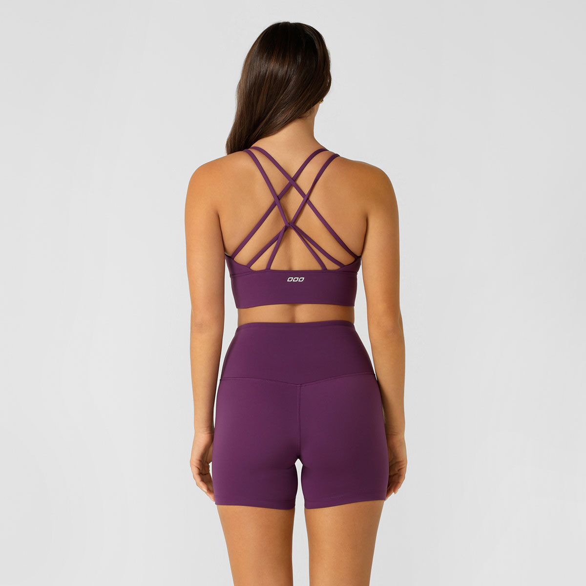 Lorna Jane Womens Lotus Longline Sports Bra - Purple slider