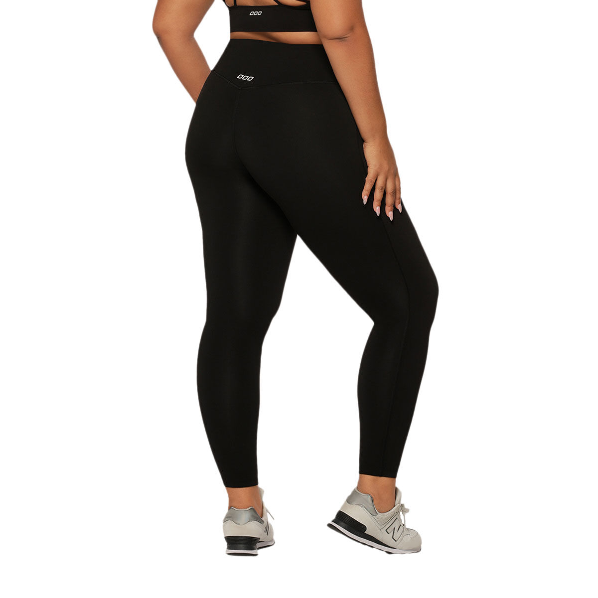 Lorna Jane Womens Lotus No Chafe Full Length Leggings - Black slider