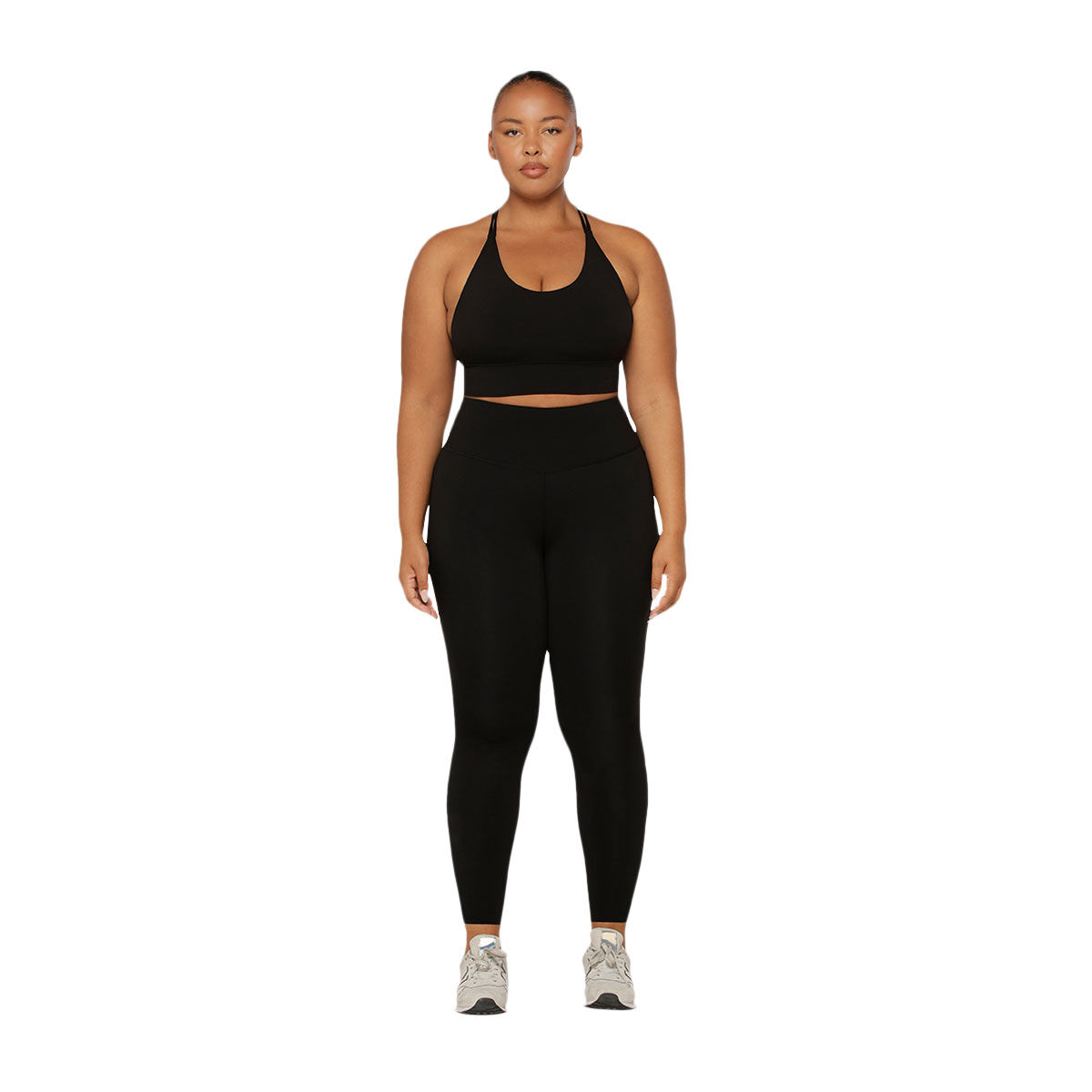 Lorna Jane Womens Lotus No Chafe Full Length Leggings - Black slider