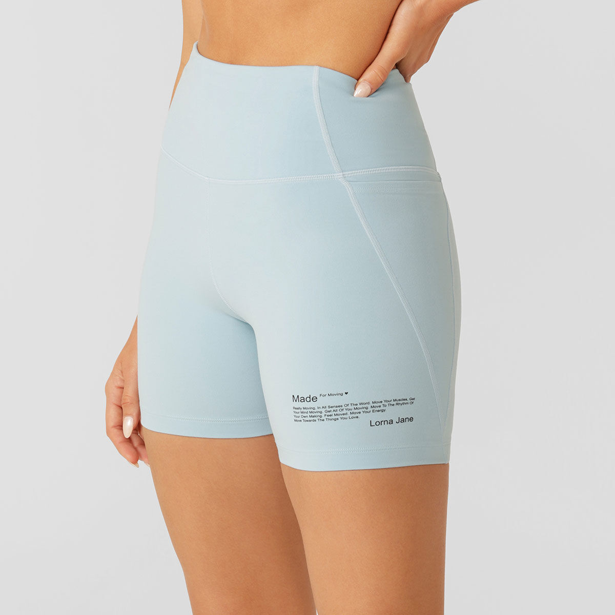 Lorna Jane Womens Move 14cm Booty Bike Shorts - Blue slider