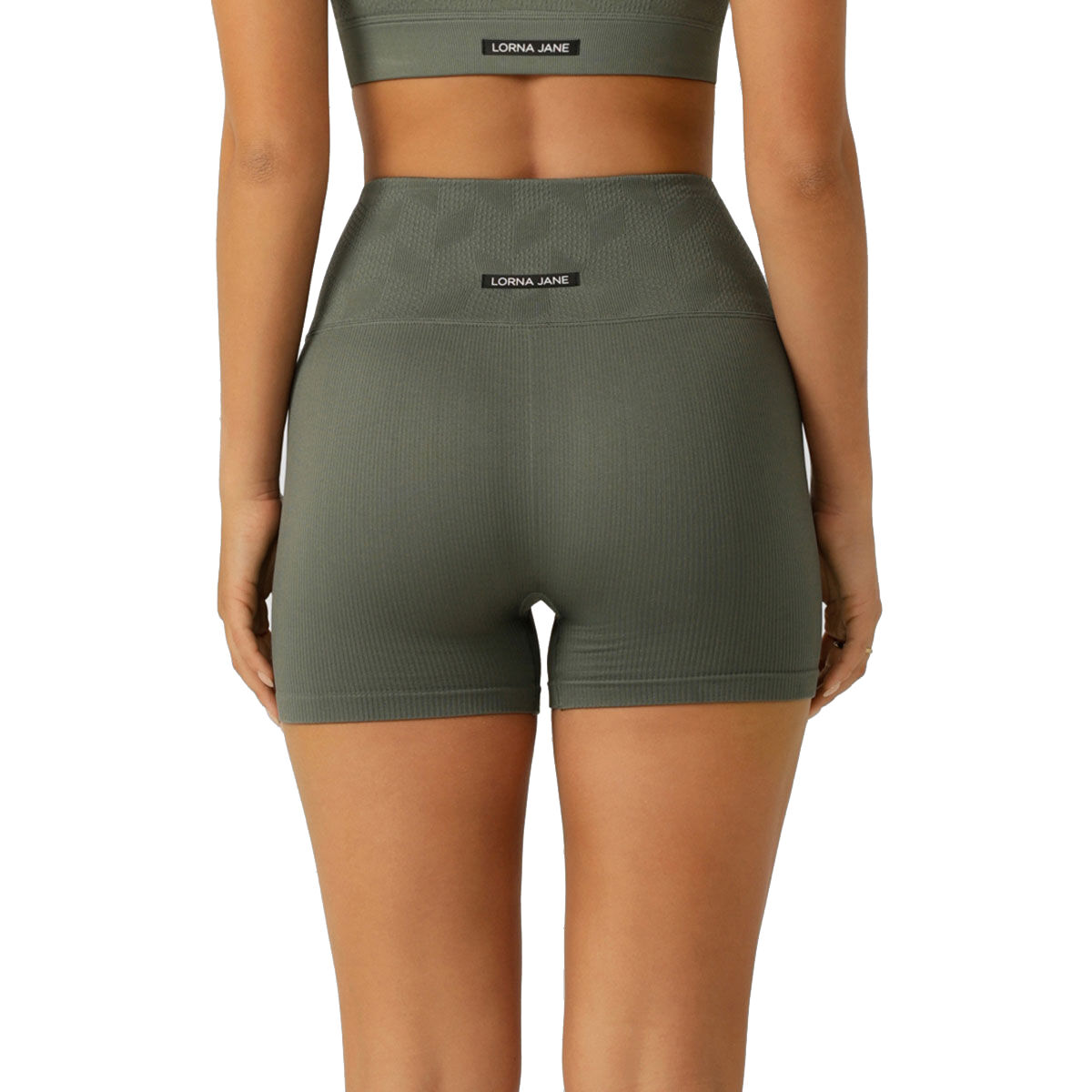 Lorna Jane Womens Movement Active Seamless Bike Shorts - Green slider