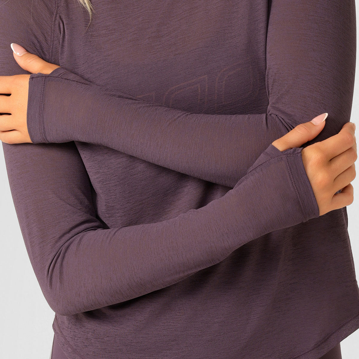 Lorna Jane Womens On The Run Long Sleeve Top - Plum slider