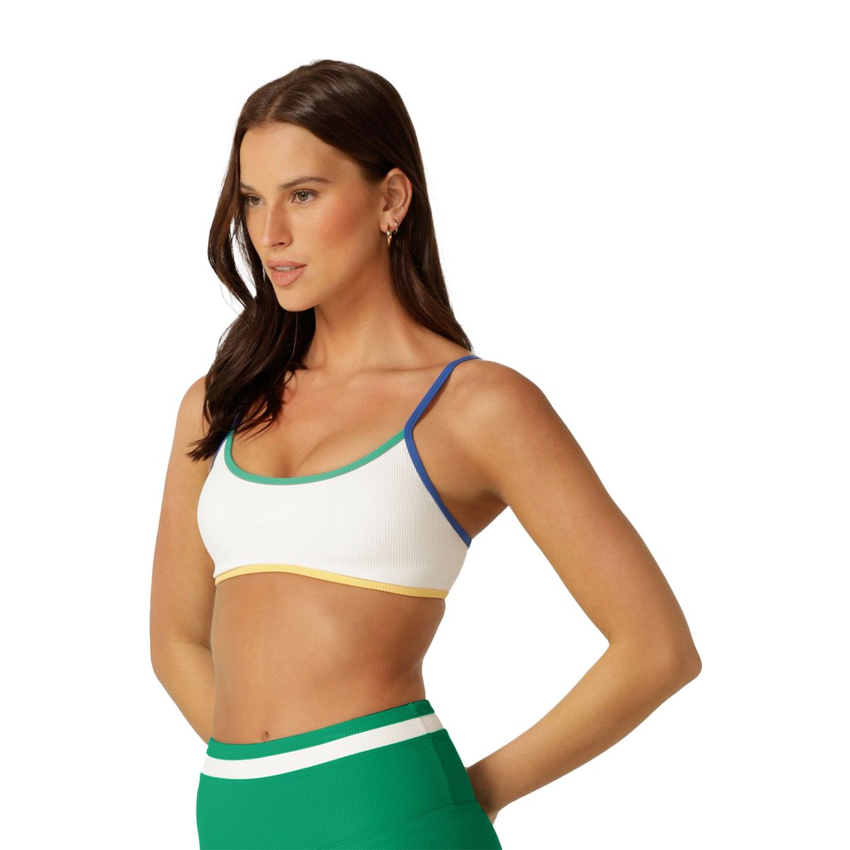 Lorna Jane Womens Retro Swim Sports Bra - White slider