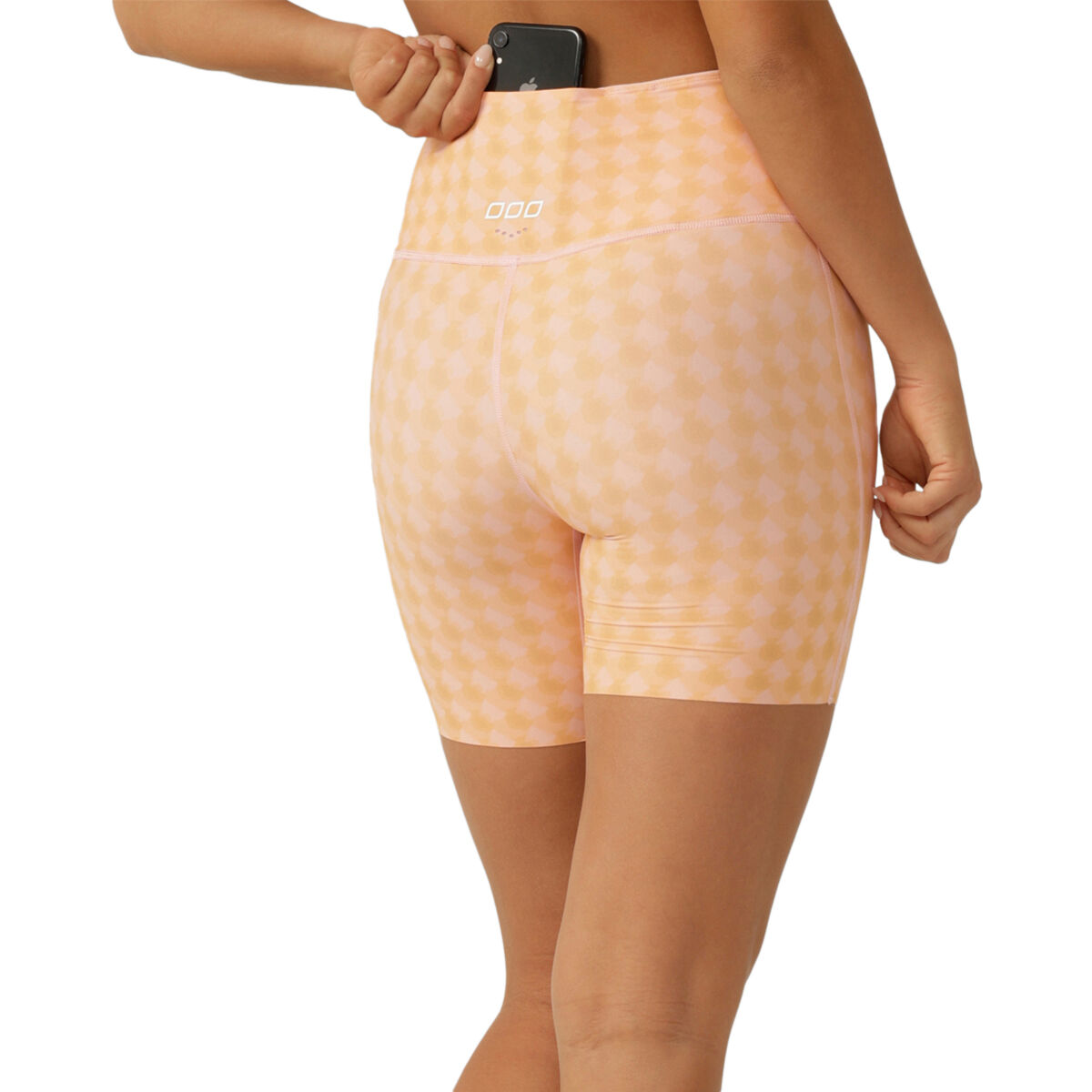 Lorna Jane Womens Reversible Swim Phone Pocket Bike Shorts - Blush slider