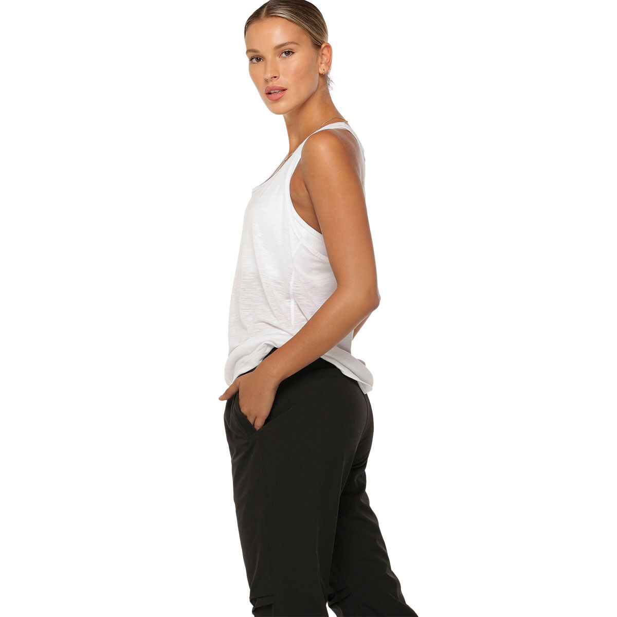 Lorna Jane Womens Slouchy Gym Tank - Black slider