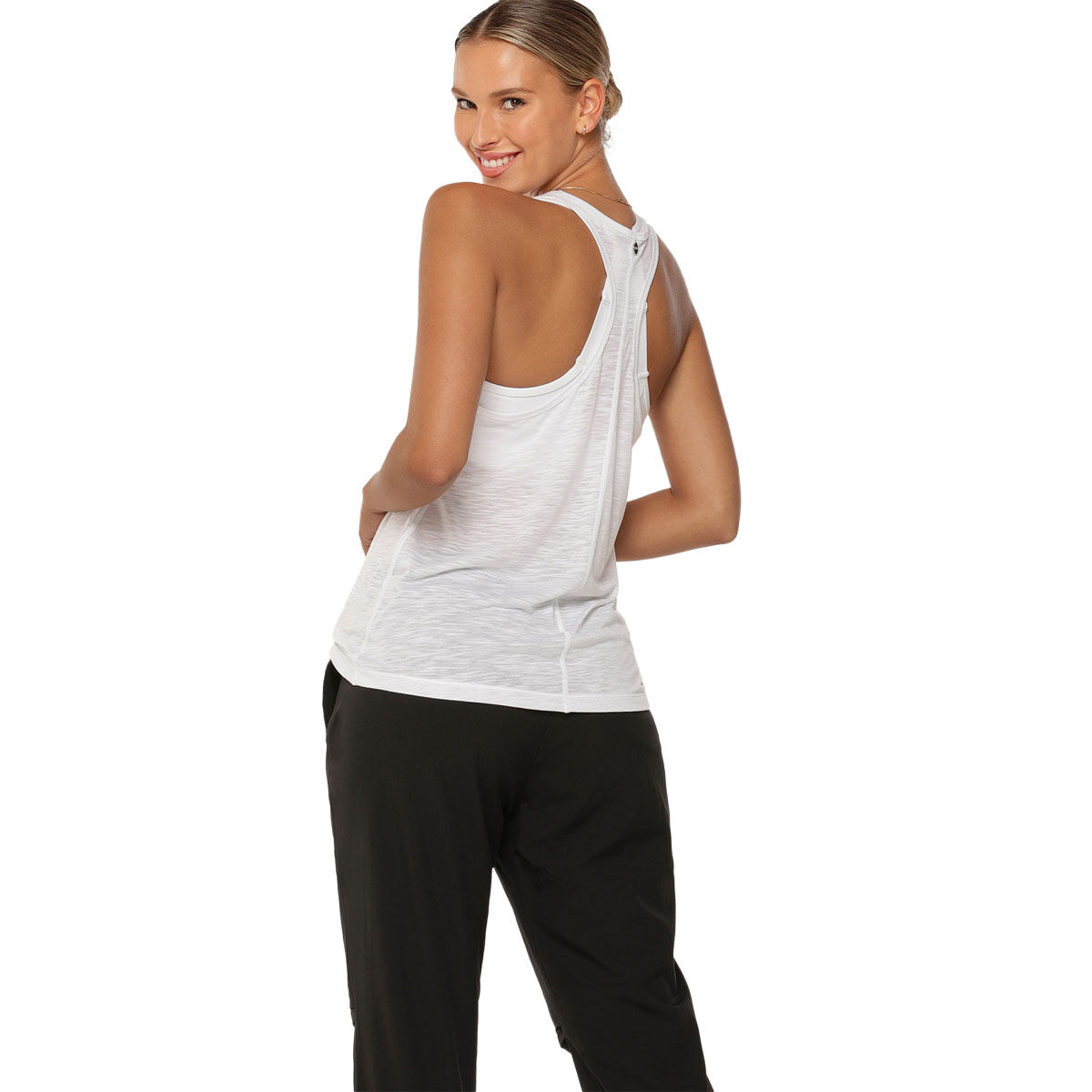 Lorna Jane Womens Slouchy Gym Tank - Black slider