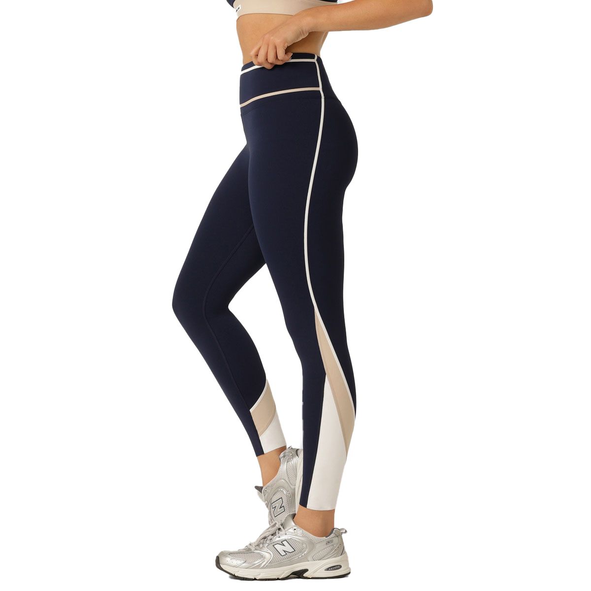 Lorna Jane Womens Sunrise Circuit Ankle Biter Leggings - Navy slider