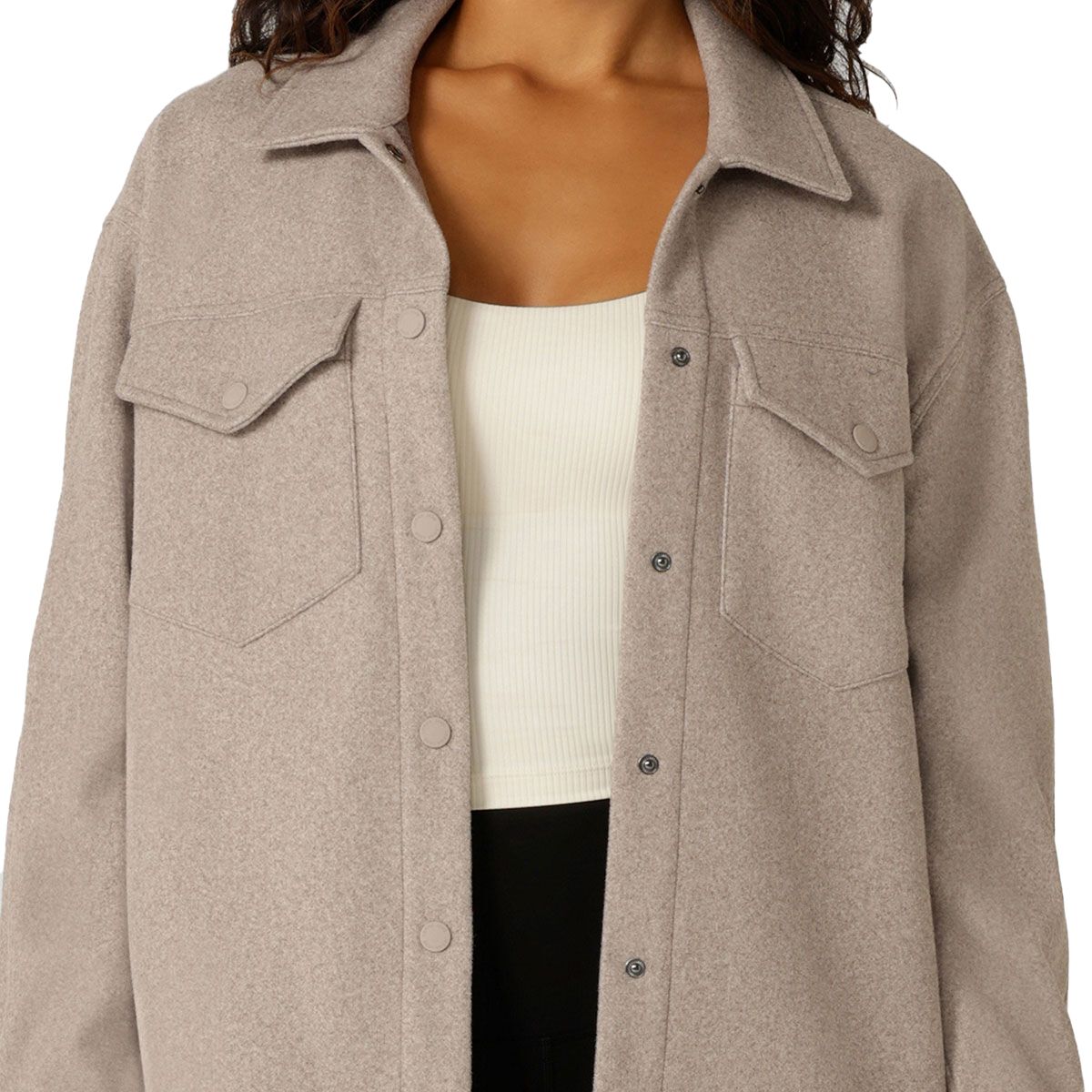 Lorna Jane Womens Sunrise Shacket - Bone slider
