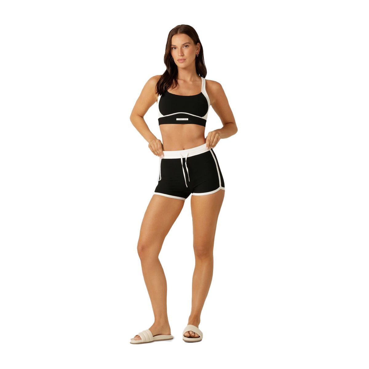 Lorna Jane Womens Sweat To Surf 9cm Bike Shorts - Black slider