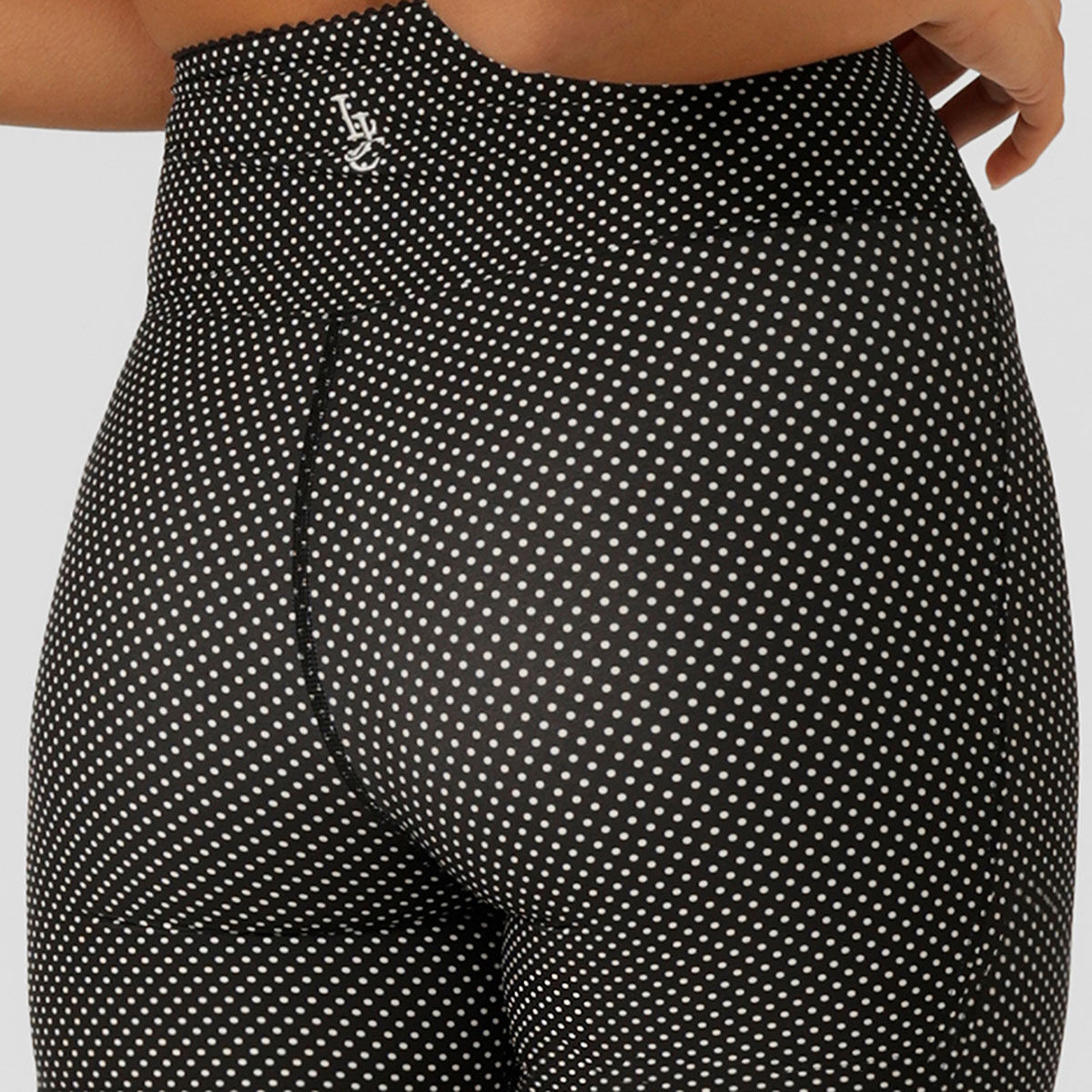 Lorna Jane Womens Sweet Thing Polka Dot 12cm Bike Shorts - Black slider