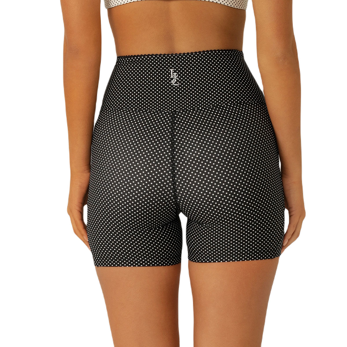 Lorna Jane Womens Sweet Thing Polka Dot 12cm Bike Shorts - Black slider