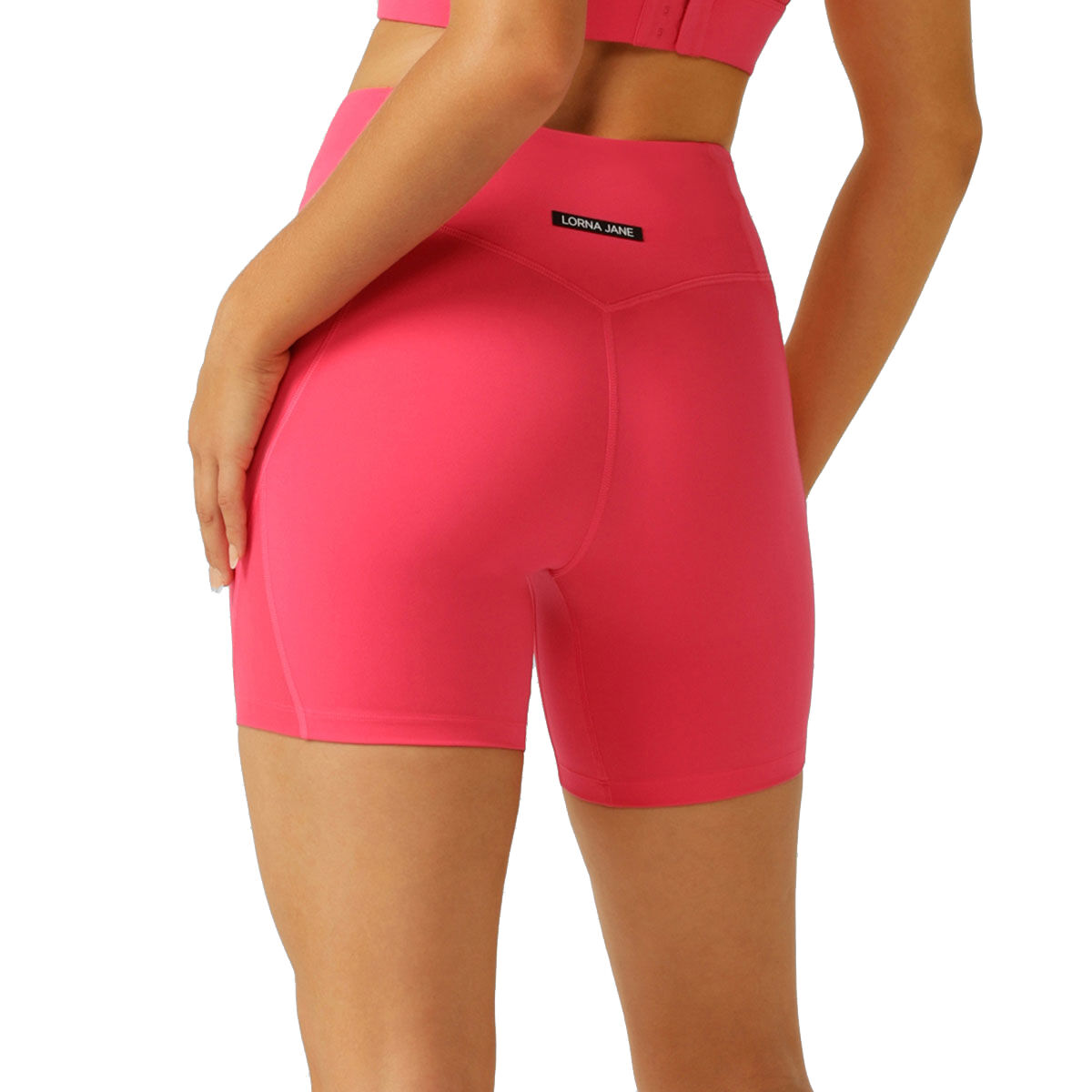 Lorna Jane Womens Three Pocket Bike Shorts - Pink slider