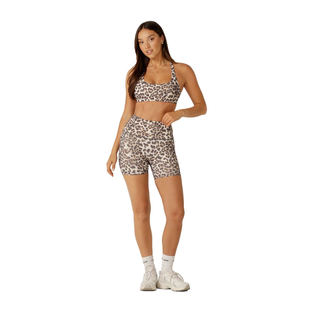 Lorna Jane Womens Wildcat All Day Sports Bra - Leopard slider