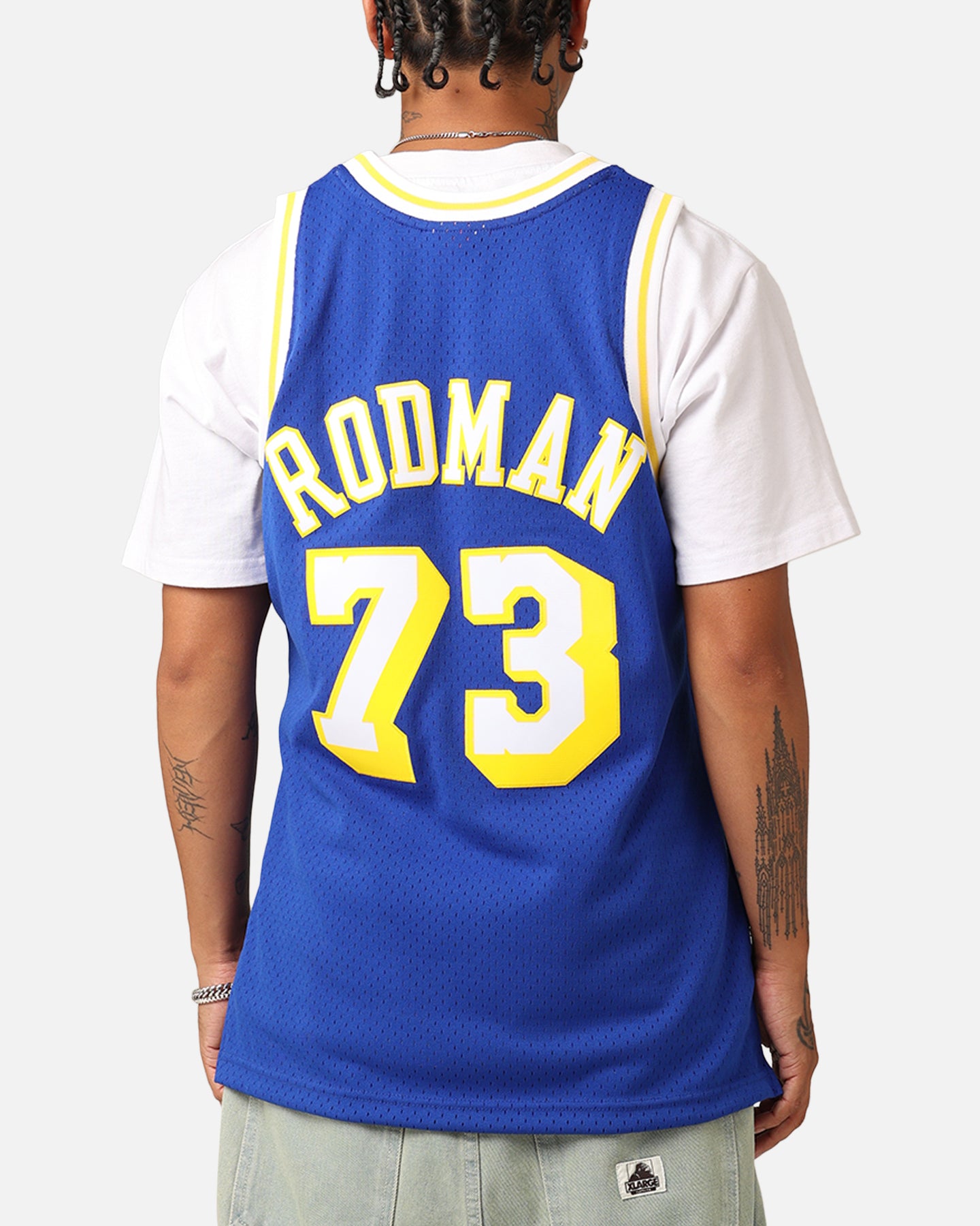 Los Angeles Lakers Dennis Rodman '98-99 College Twist Swing Jersey slider