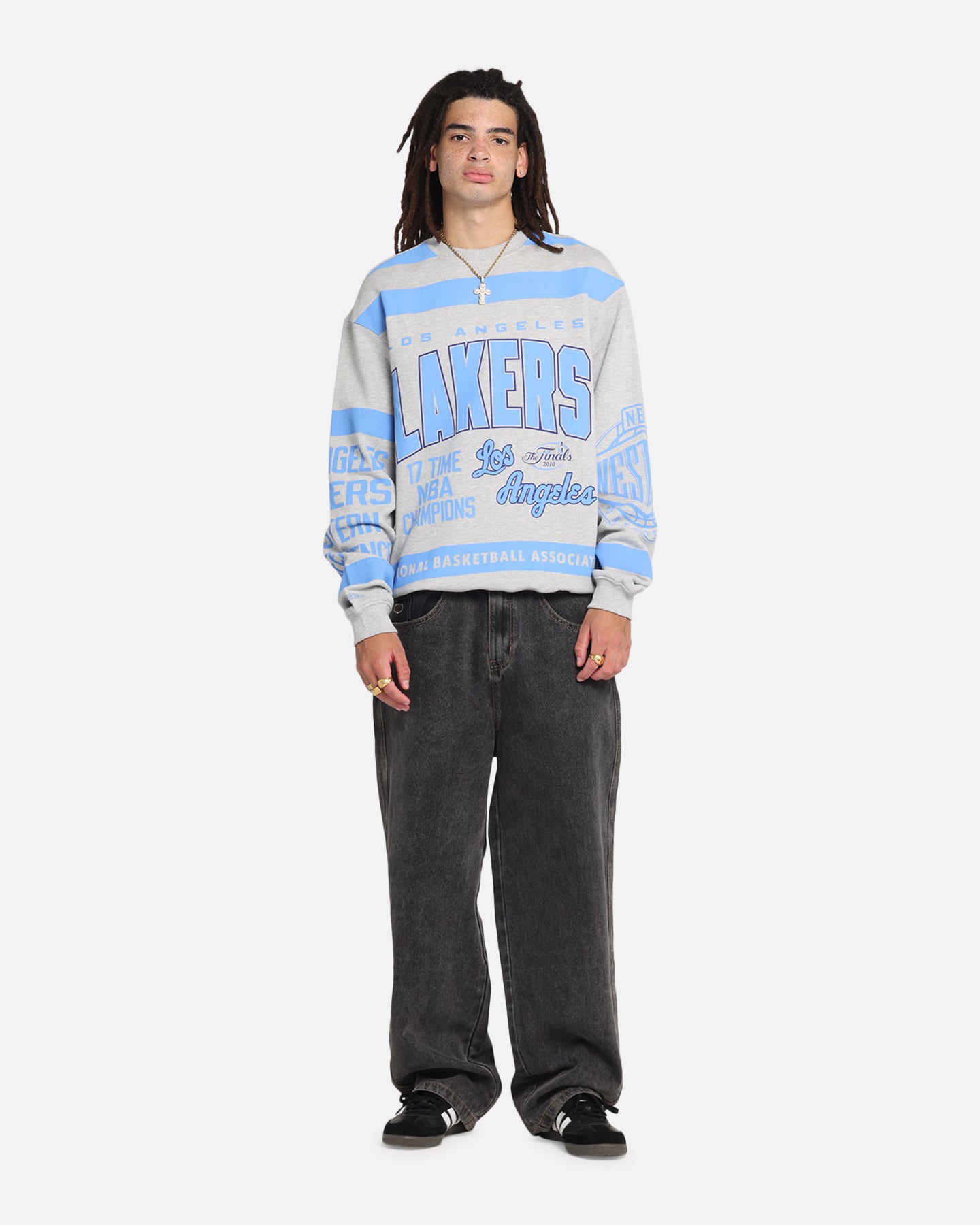Los Angeles Lakers Letterform Crewneck slider