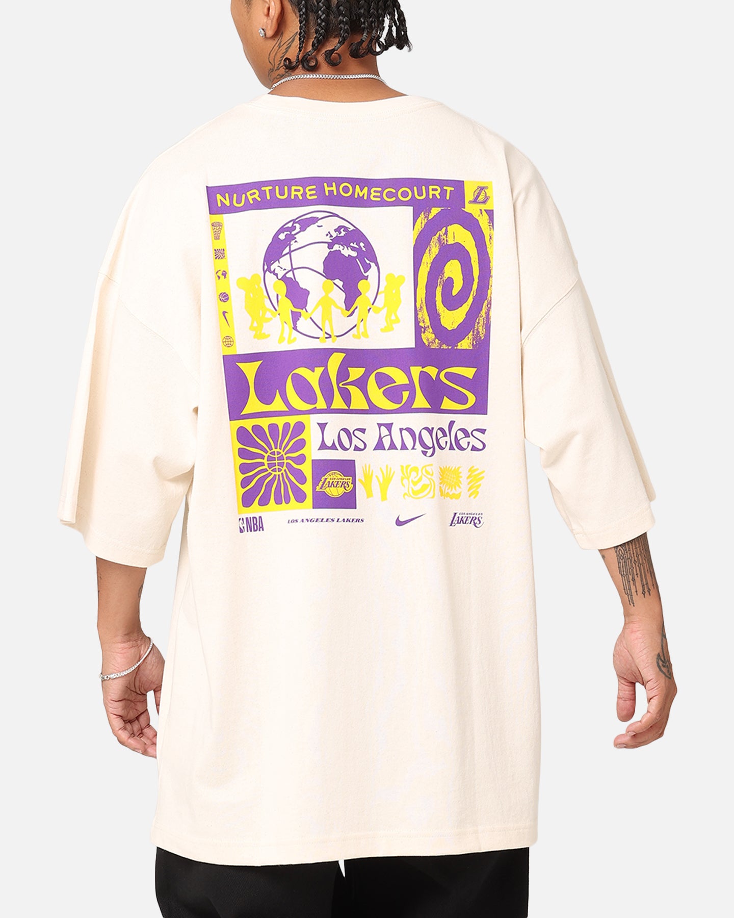 Los Angeles Lakers NBA Courtside Oversized T-Shirt slider