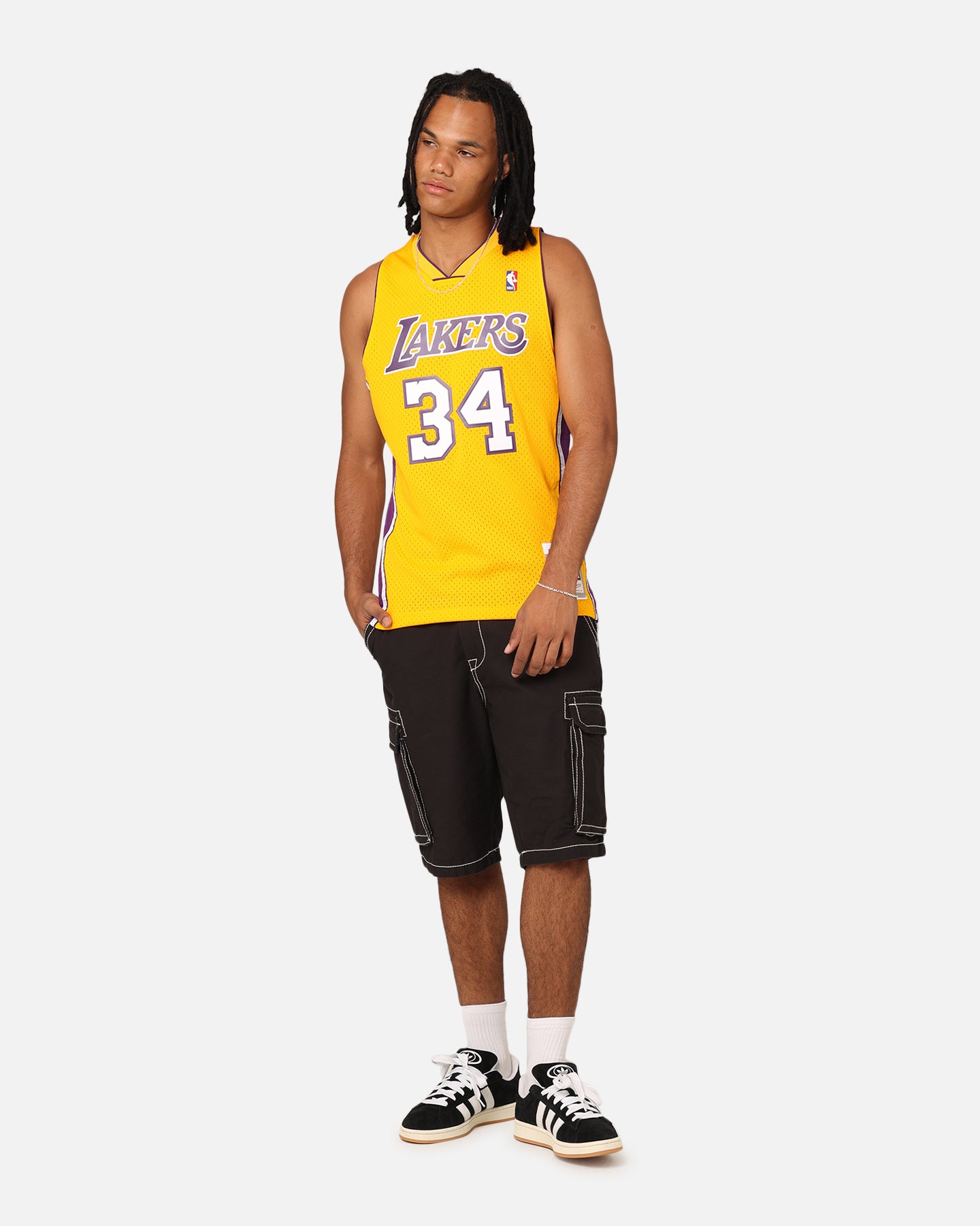 Los Angeles Lakers Shaquille O'Neal '99-00 Home Swing Jersey slider