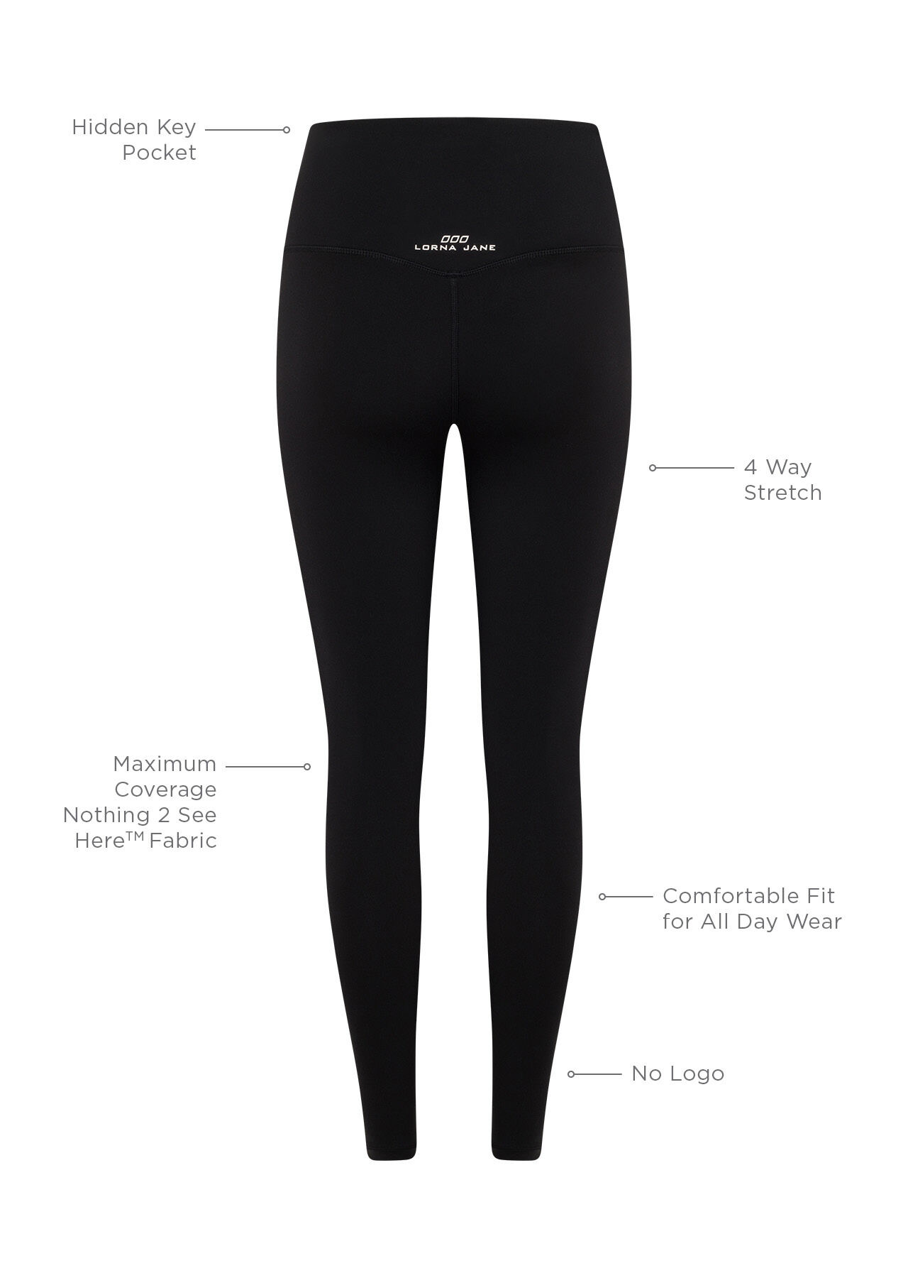 Lotus Classic Ankle Biter Leggings - Black slider