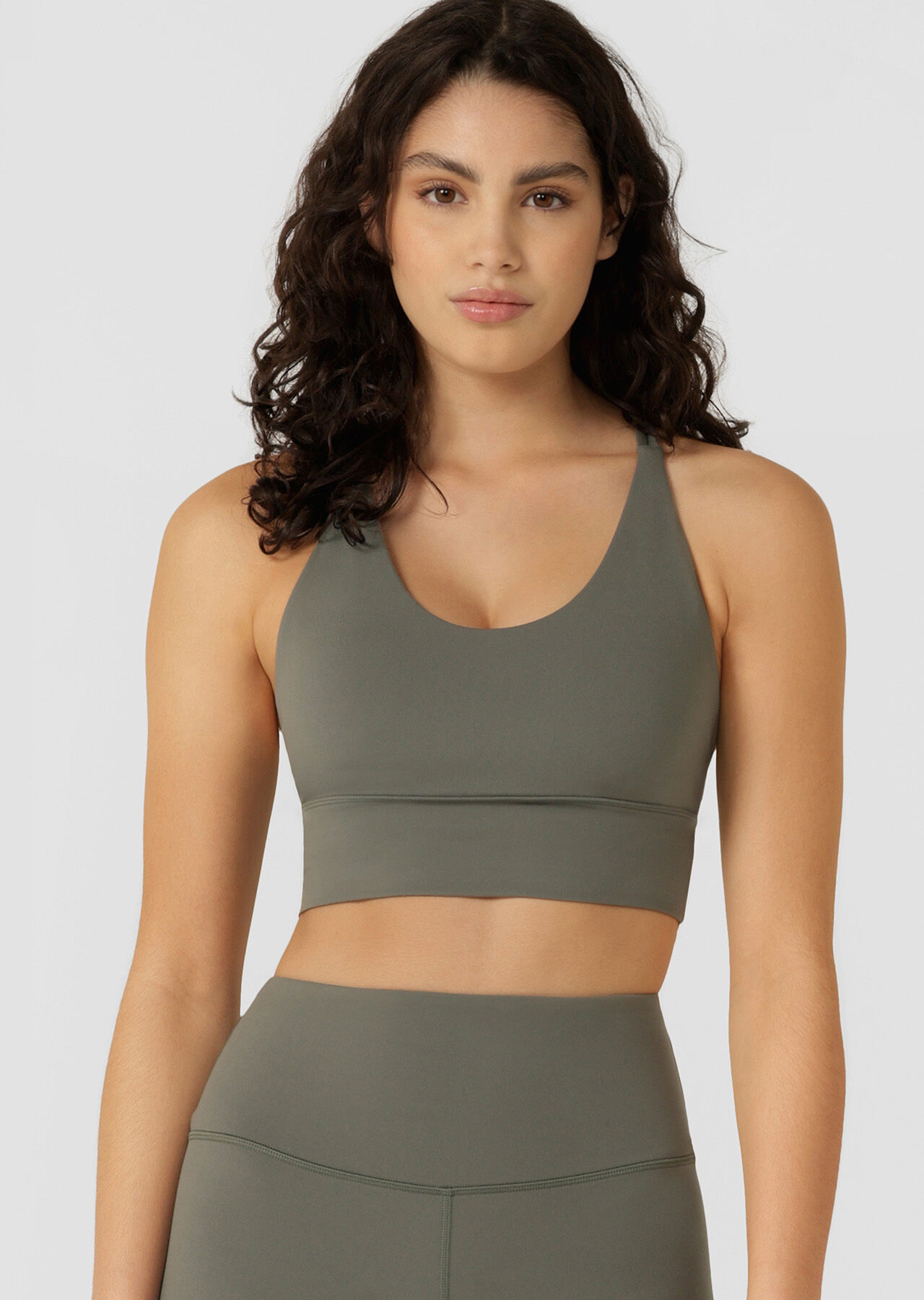 Lotus Longline Sports Bra - Agave Green slider