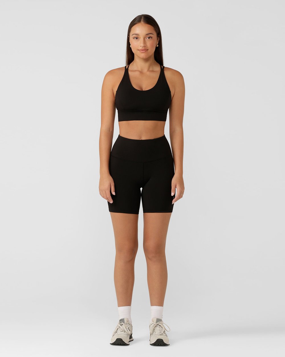 Lotus Longline Sports Bra - Black slider