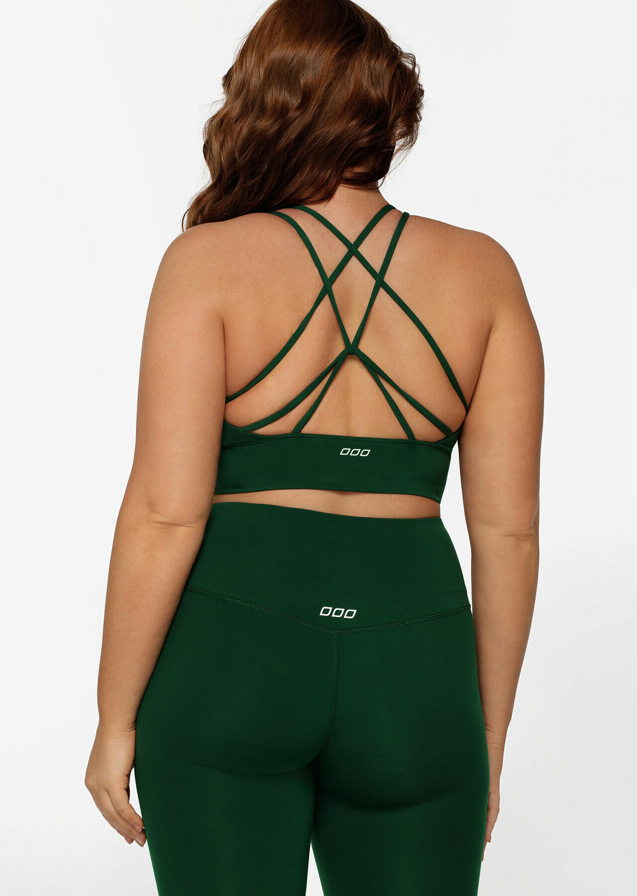 Lotus Longline Sports Bra - Dark Green slider