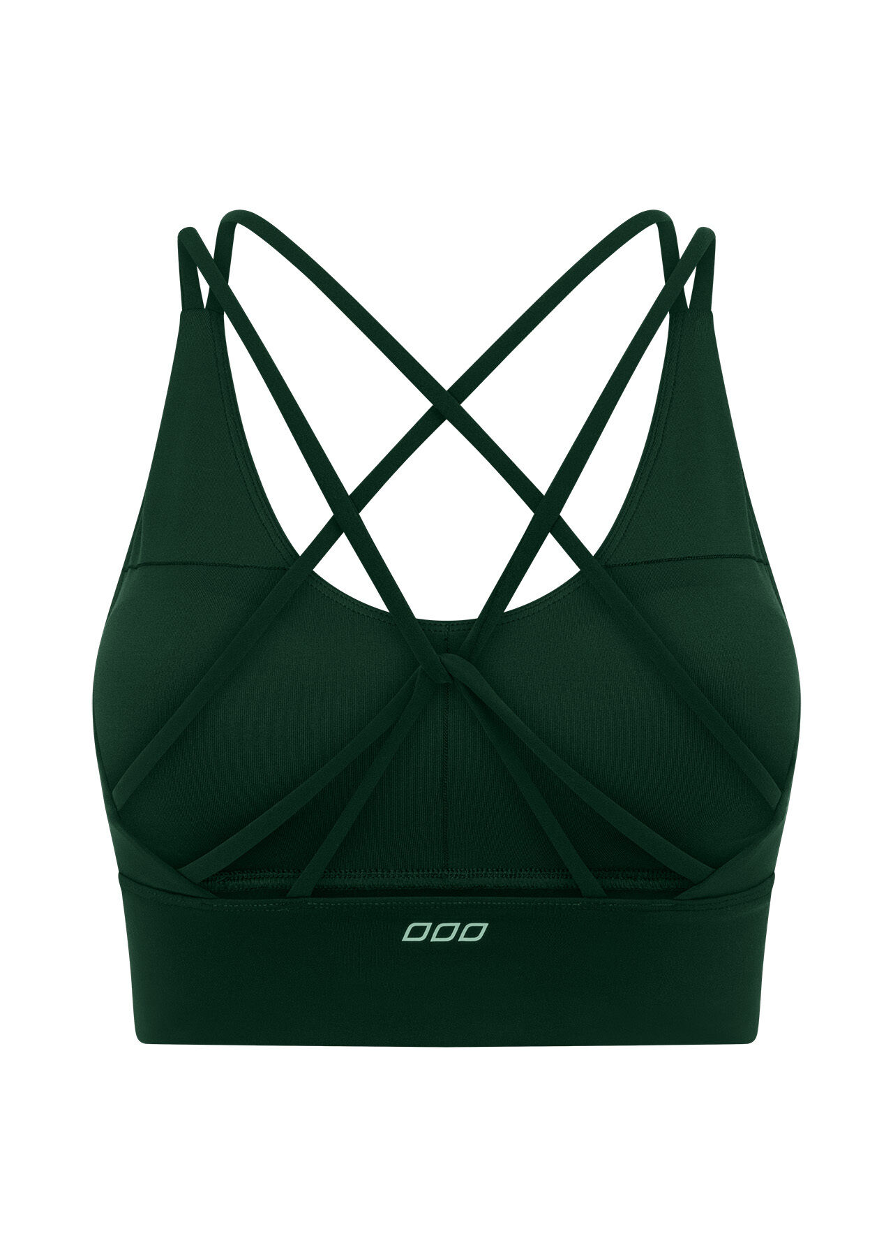 Lotus Longline Sports Bra - Dark Green slider