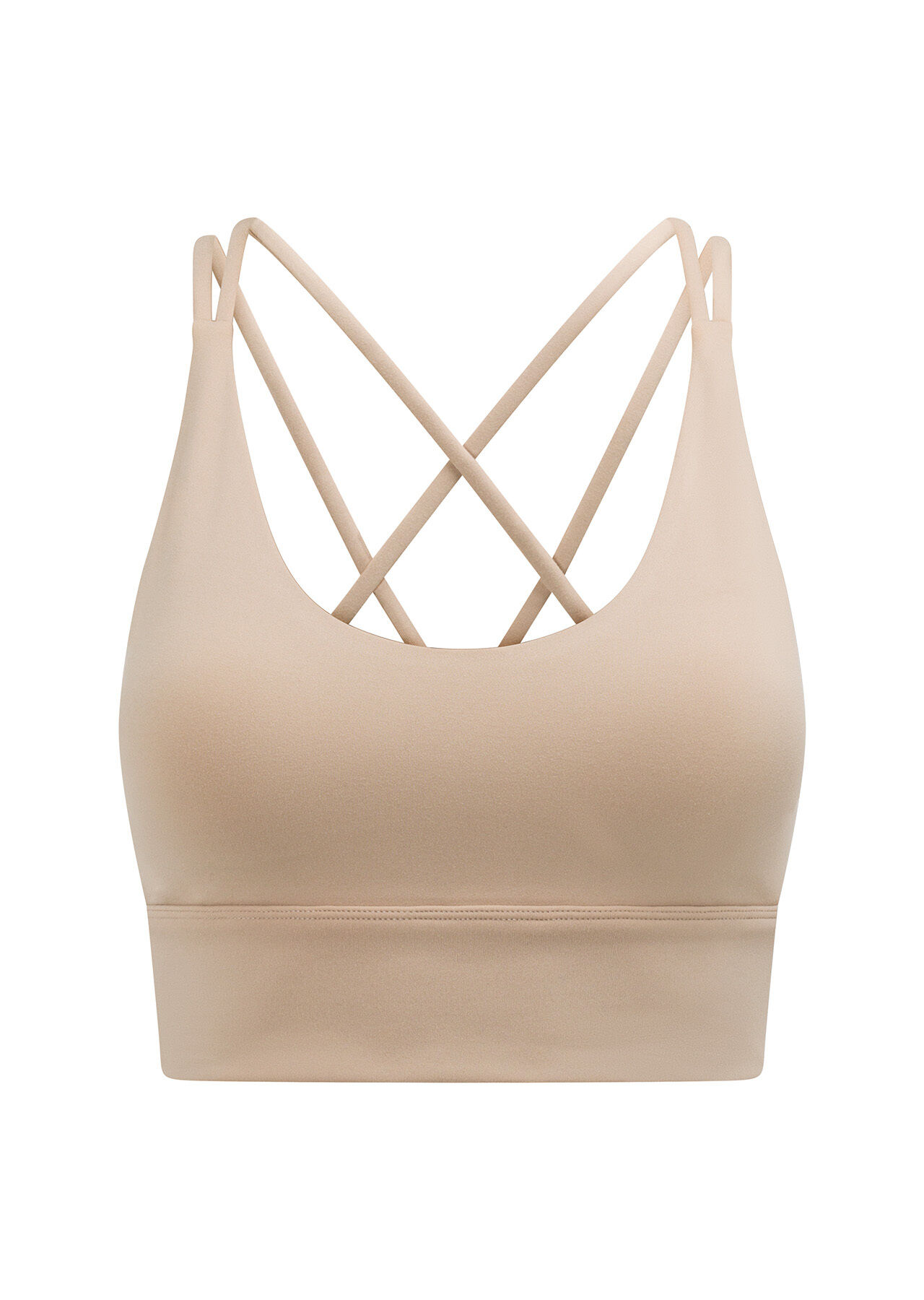 Lotus Longline Sports Bra - Dark Off White slider