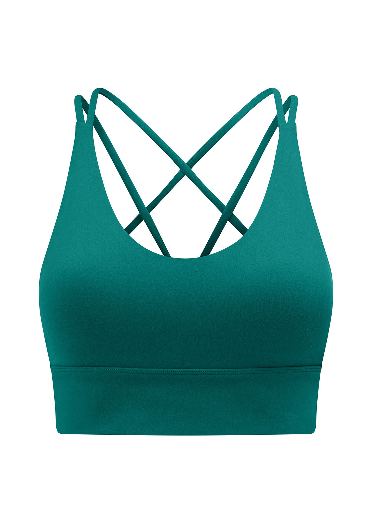 Lotus Longline Sports Bra - Dark Teal slider