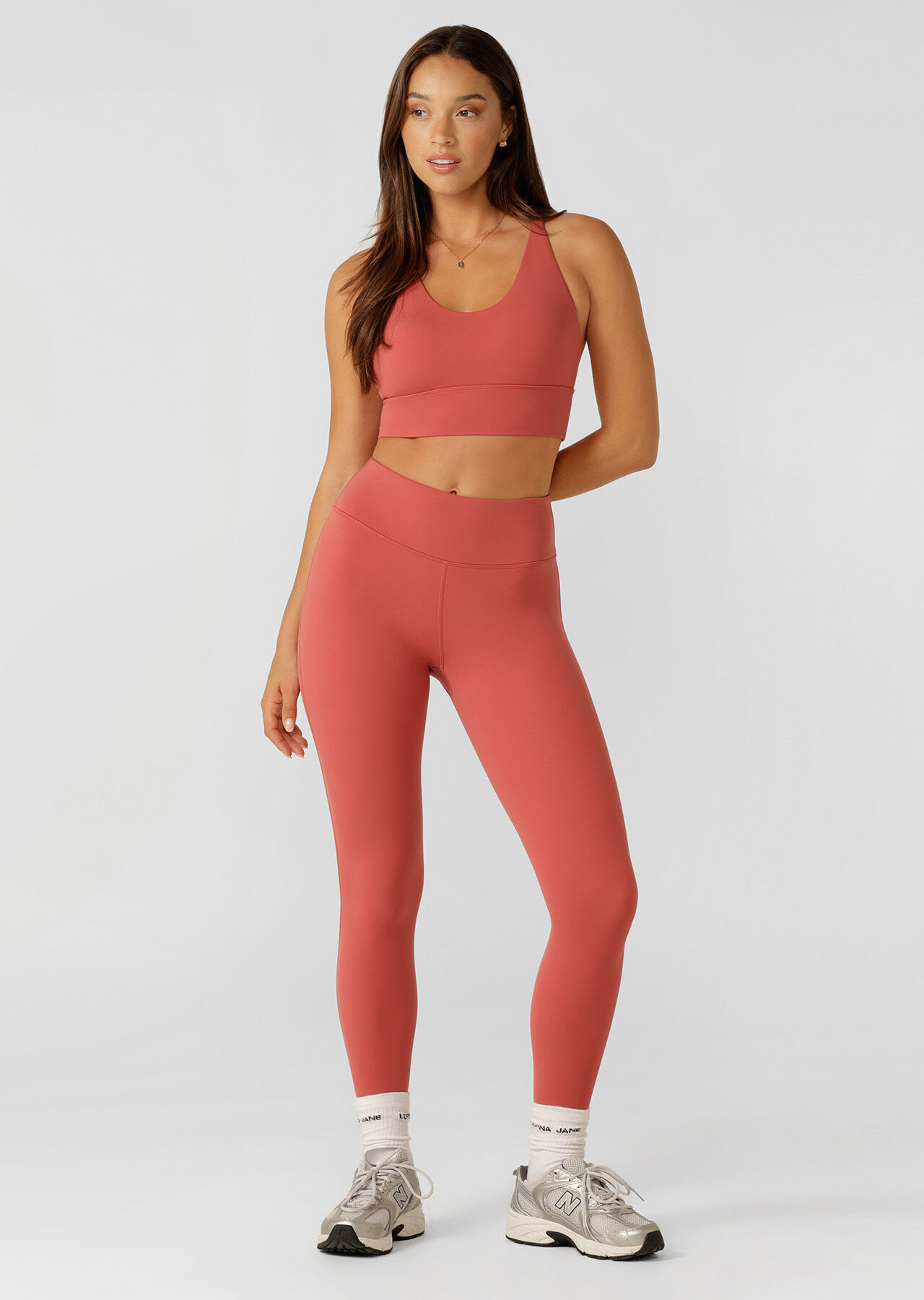 Lotus Longline Sports Bra - Earth slider