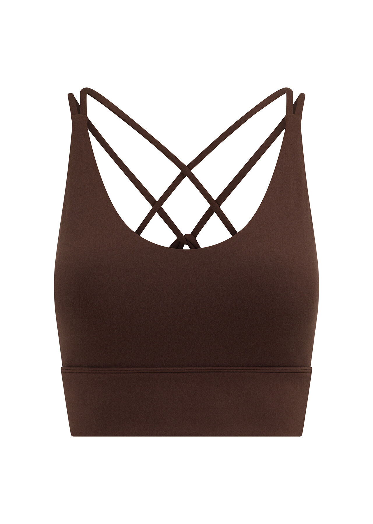 Lotus Longline Sports Bra - Espresso slider