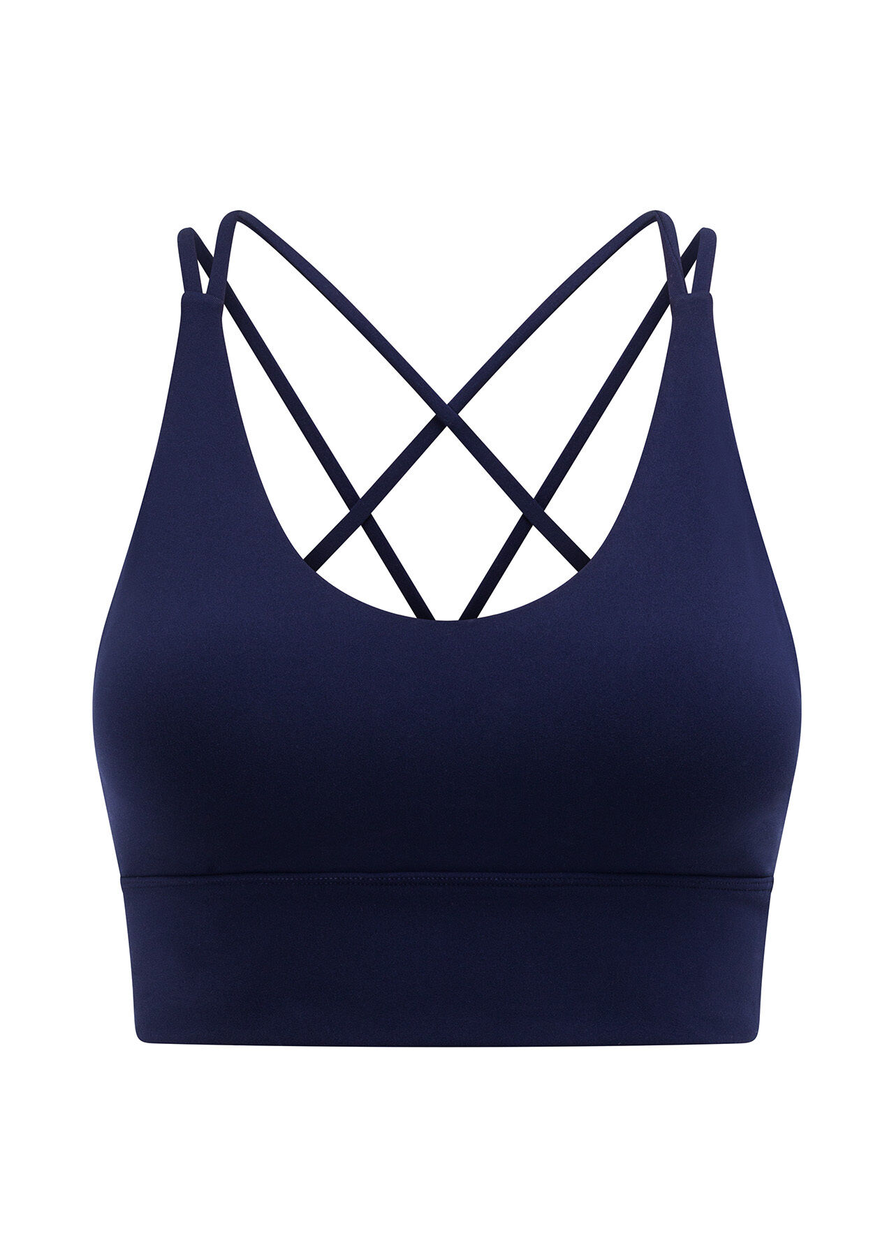 Lotus Longline Sports Bra - French Navy slider