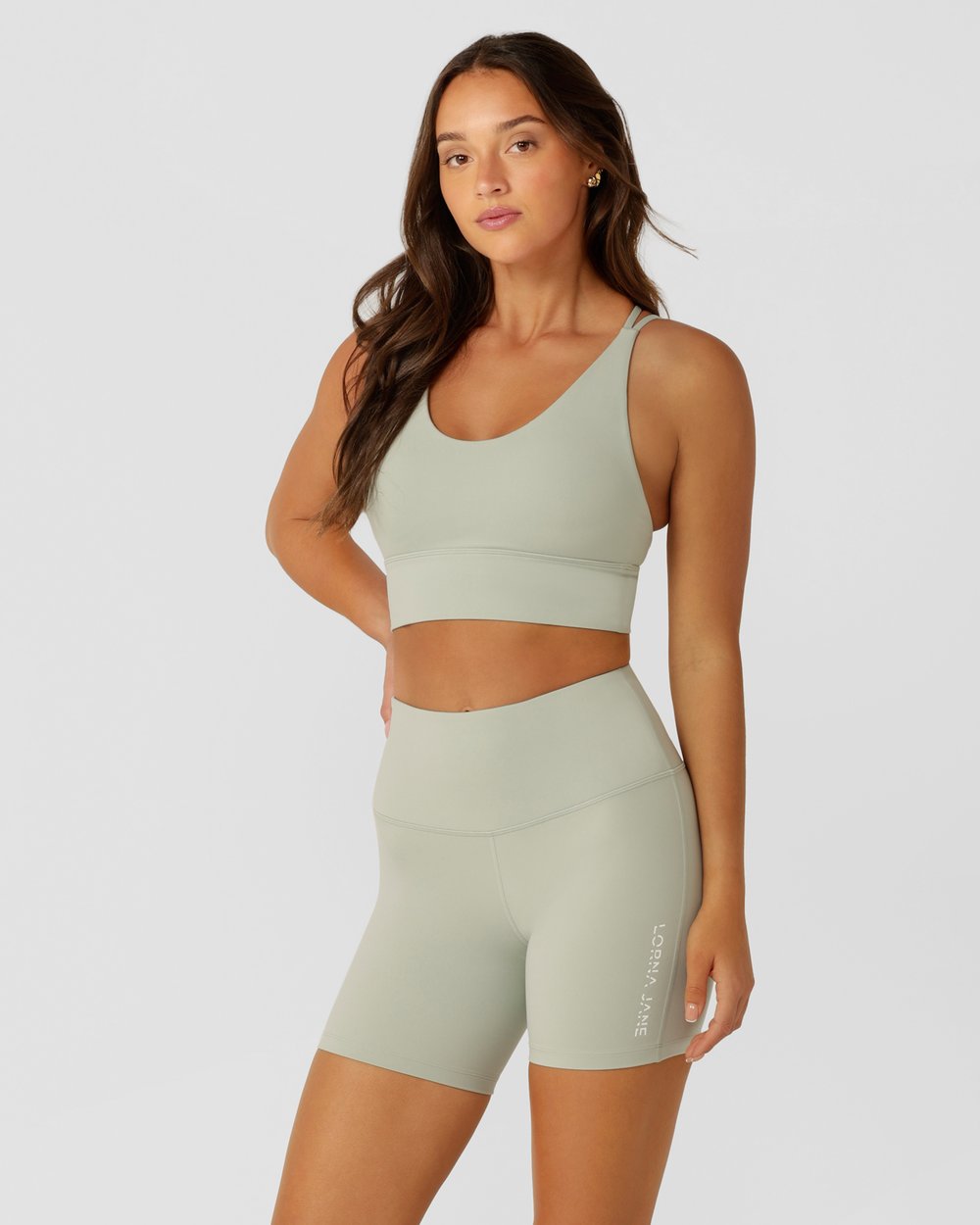 Lotus Longline Sports Bra - Iced Matcha slider