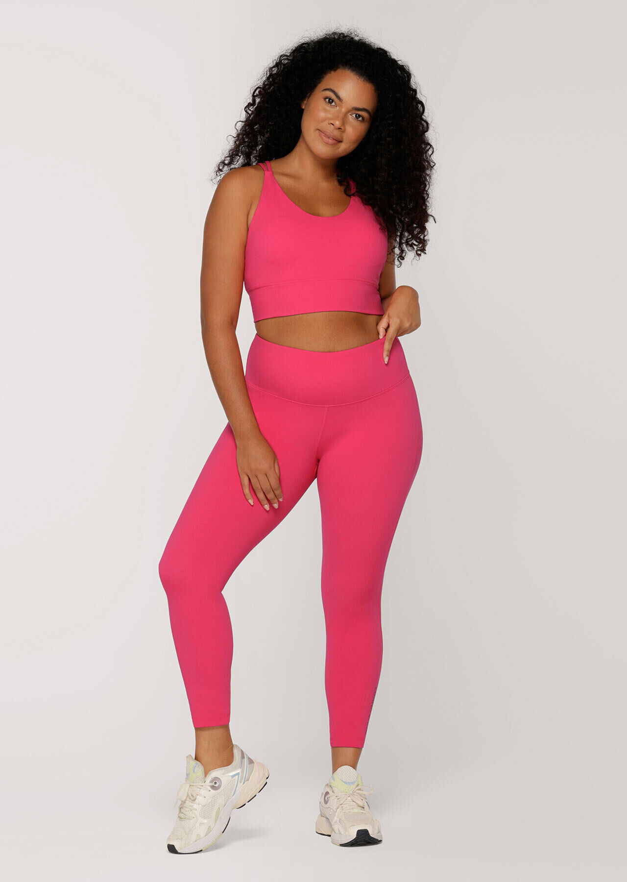 Lotus Longline Sports Bra - Neon Raspberry slider