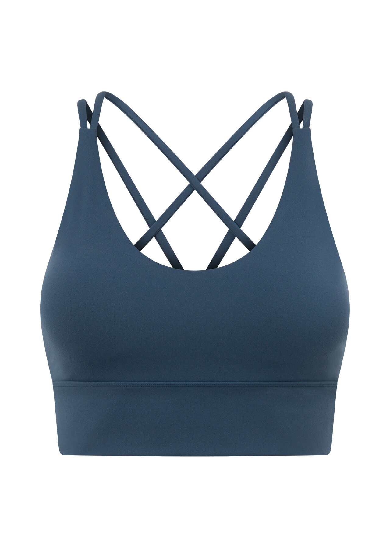 Lotus Longline Sports Bra - Pale Indigo slider