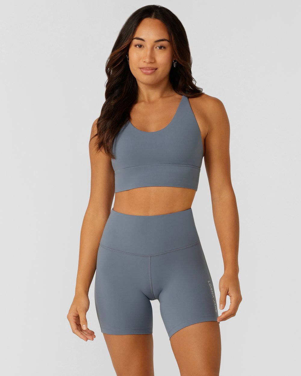 Lotus Longline Sports Bra - Powder Grey slider