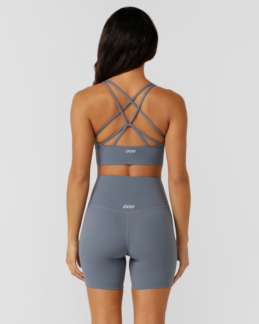 Lotus Longline Sports Bra - Powder Grey slider