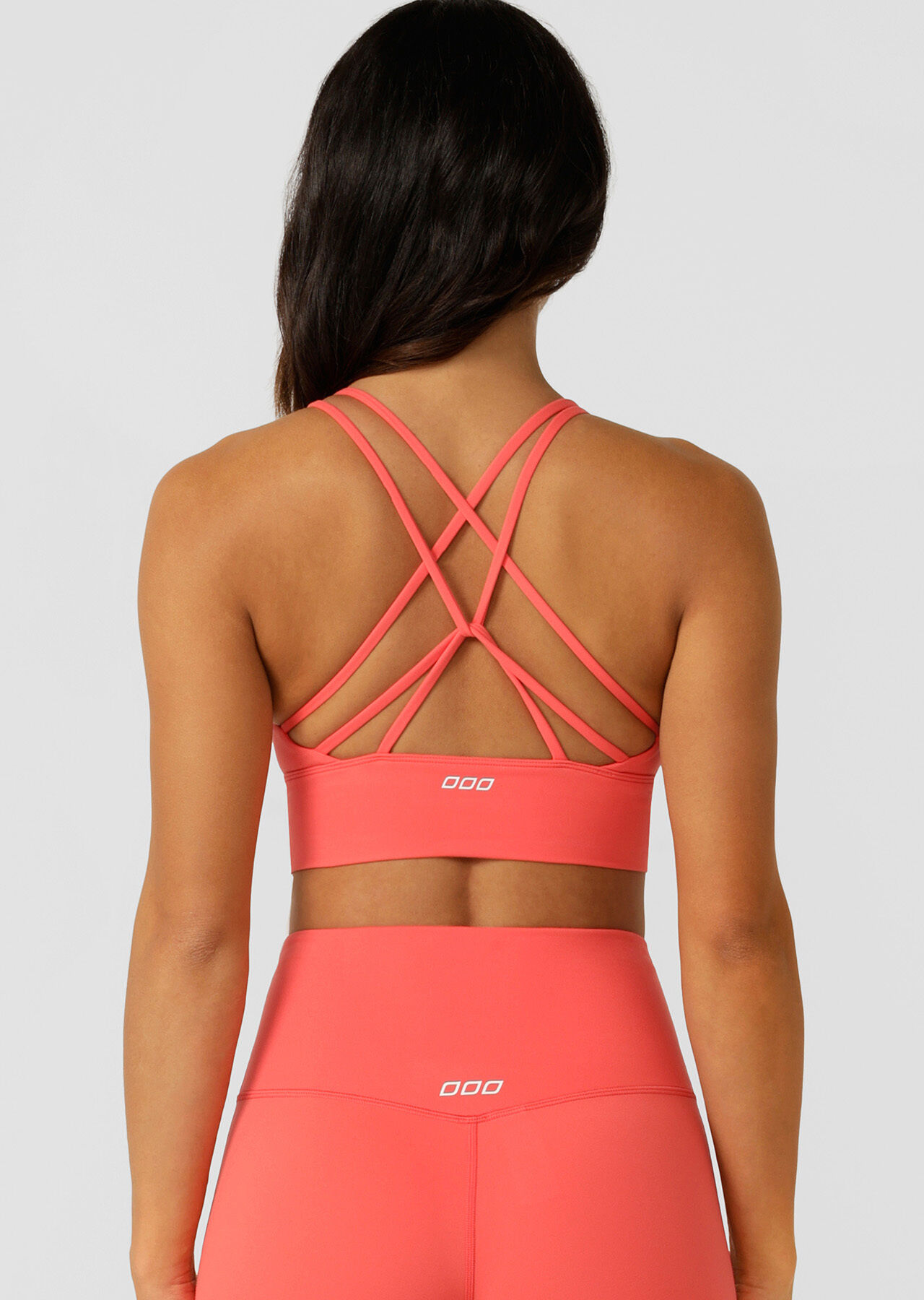 Lotus Longline Sports Bra - Strawberry slider