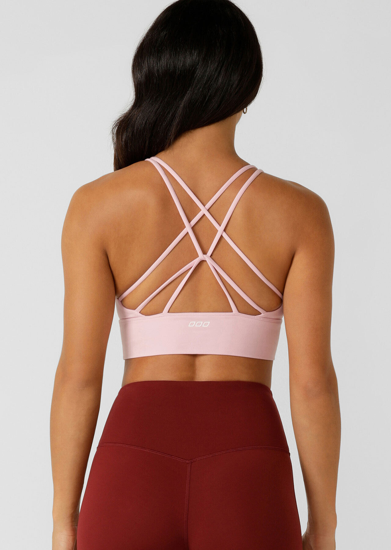 Lotus Longline Sports Bra - Sweet Pink slider