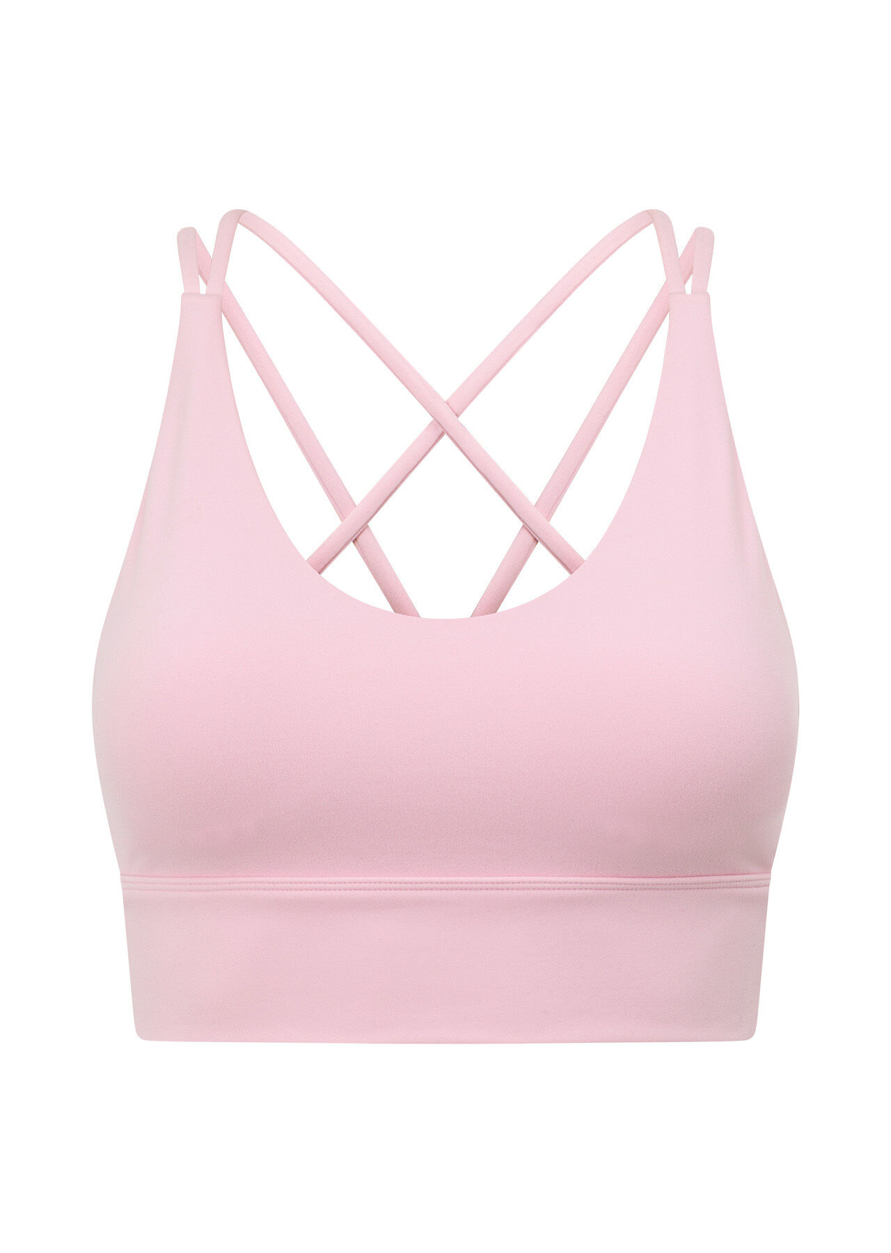 Lotus Longline Sports Bra - Sweet Pink slider