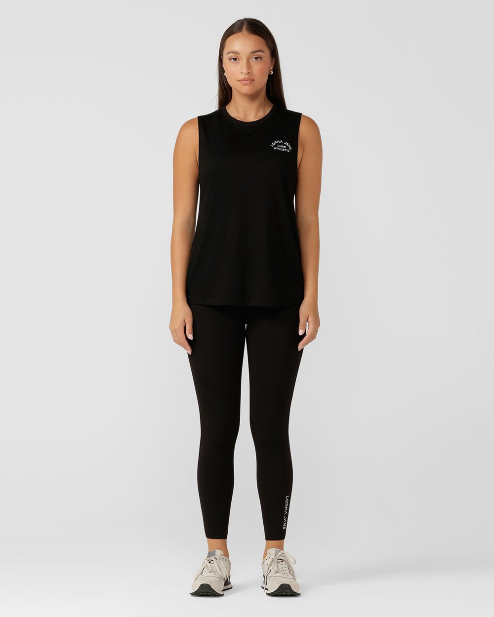 Lotus Muscle Tank - Black slider