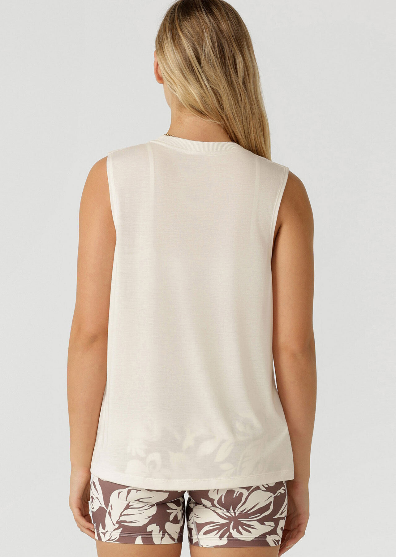 Lotus Muscle Tank - Cream slider