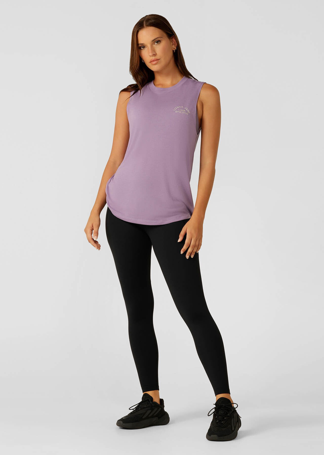 Lotus Muscle Tank - Dusted Violet slider