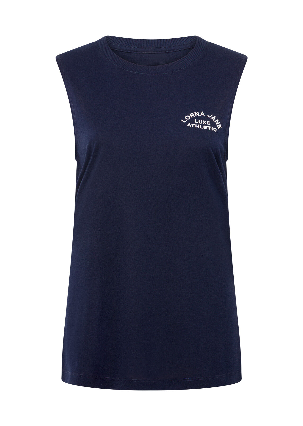 Lotus Muscle Tank - French Navy slider