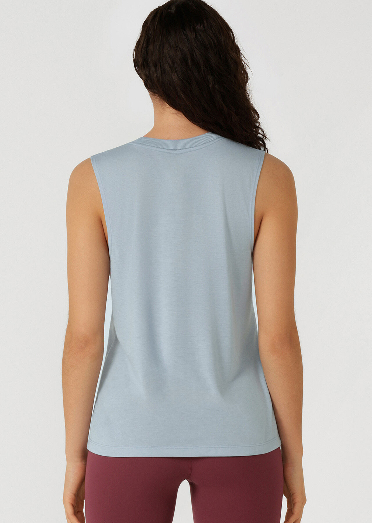 Lotus Muscle Tank - Light Glacier Blue slider