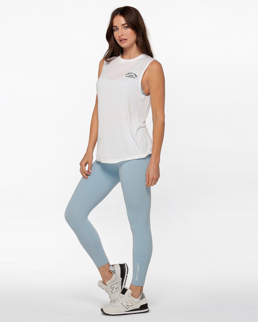 Lotus Muscle Tank - White slider